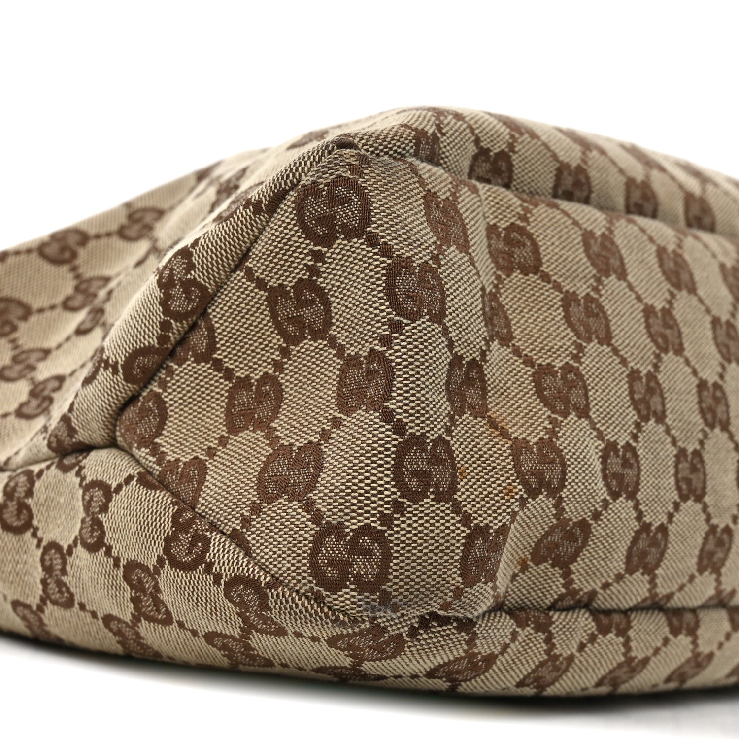 Gucci Monogram Medium Horsebit Chain Hobo Dark Brown 9 of 13