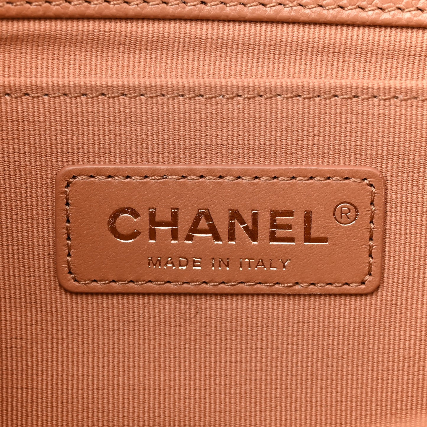 Caviar Quilted Medium Boy Flap Brown