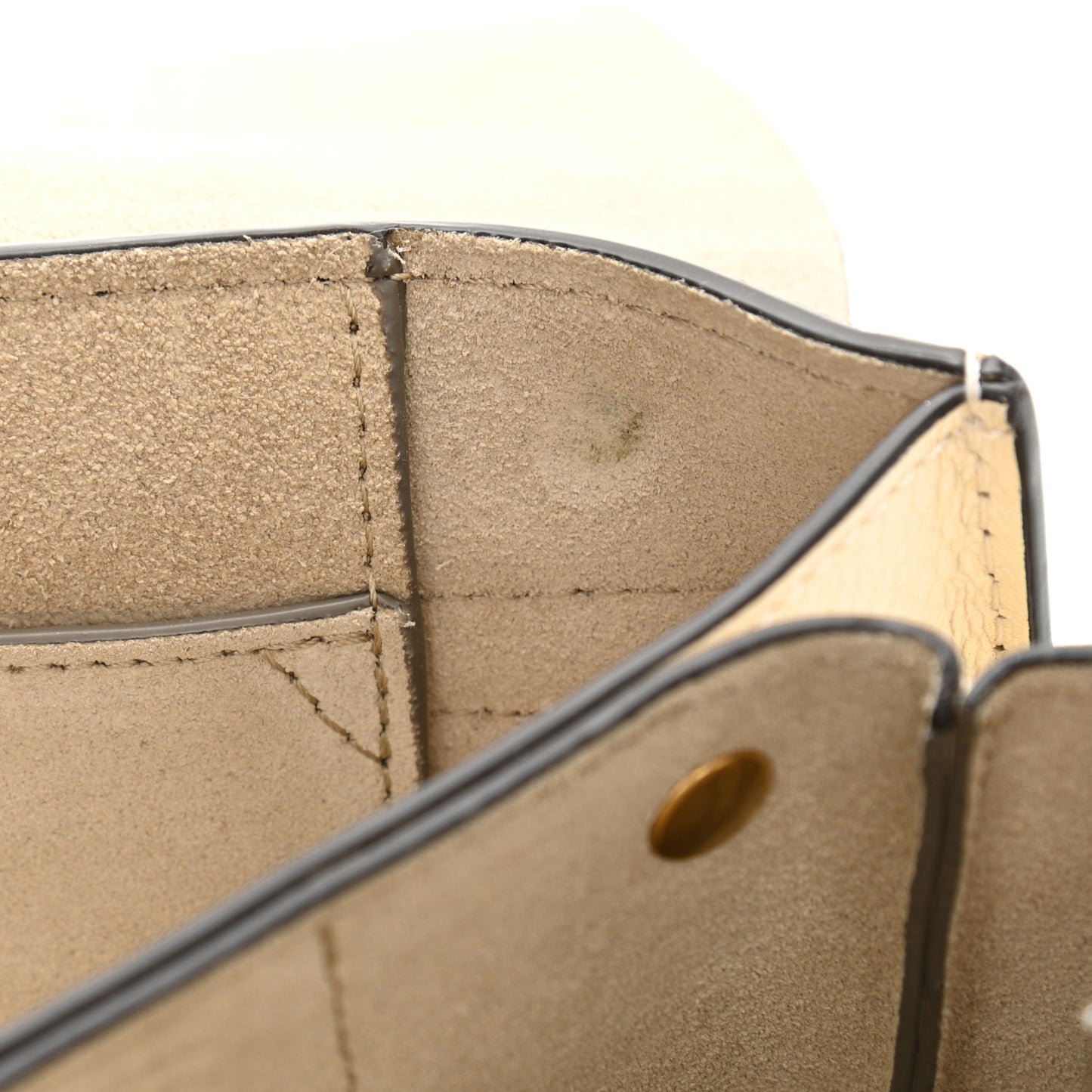 Goatskin Small Faye Shoulder Bag Off White