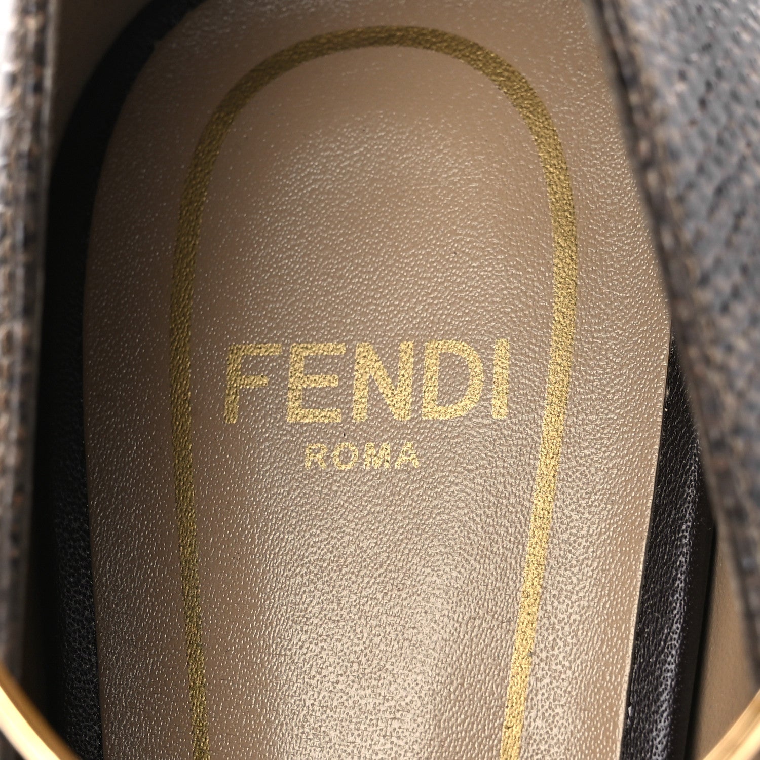 Fendi Vitello Karung Effect Filo Pumps 39 Beige 9 of 11