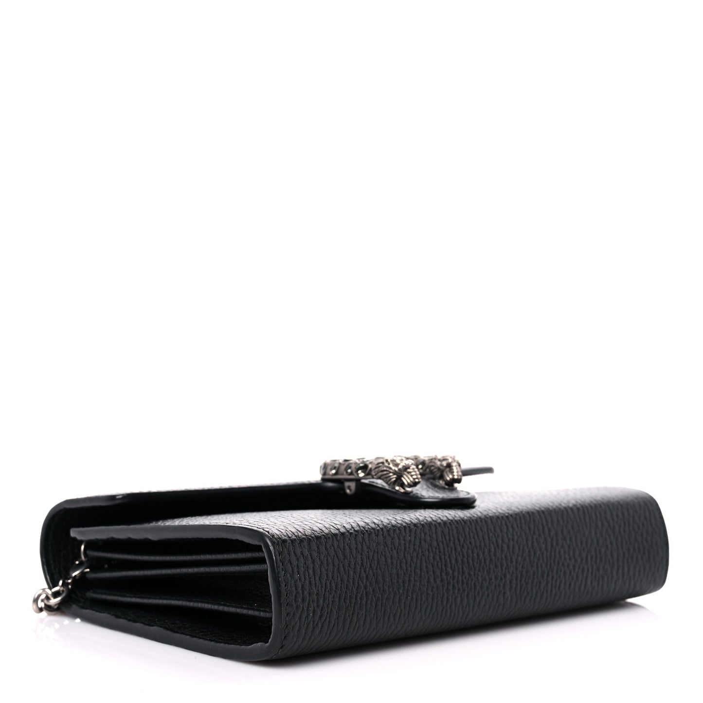 Calfskin Mini Dionysus Chain Wallet Black