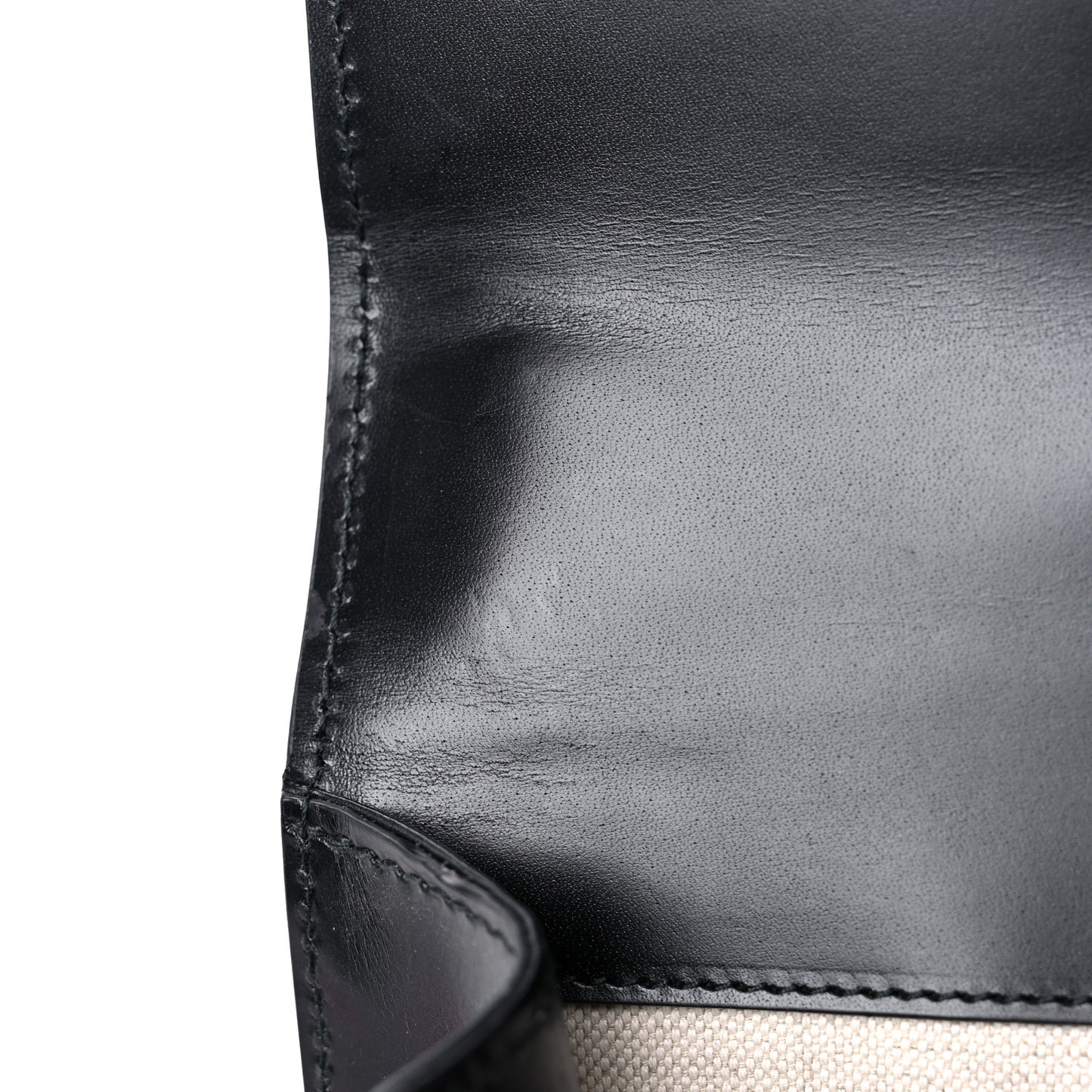 Knight Calfskin Small GG Marmont Chain Handle Bag Black