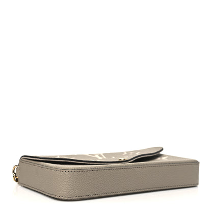 Louis Vuitton Empreinte Monogram Giant Felicie Pochette Tourterelle Creme 5 of 11
