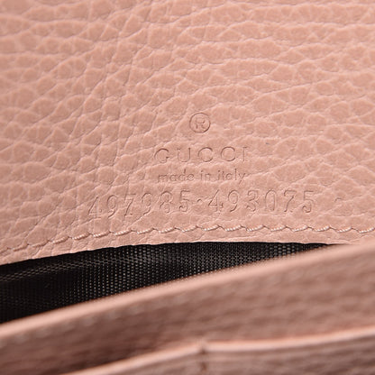 Gucci Dollar Calfskin Mini GG Marmont Chain Wallet Perfect Pink 6 of 8