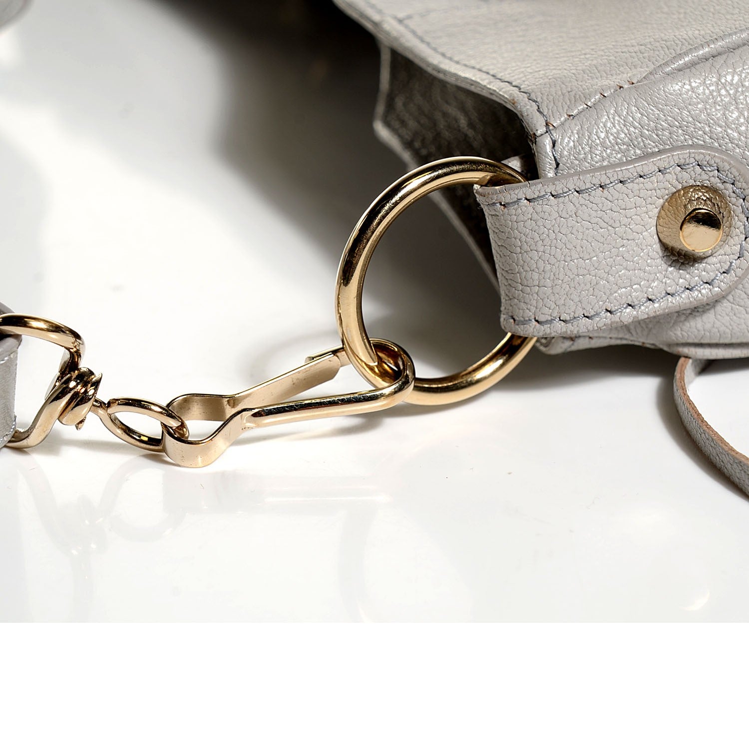 Balenciaga Chevre Gold Metallic Edge Hardware Velo Gris Perle 8 of 12