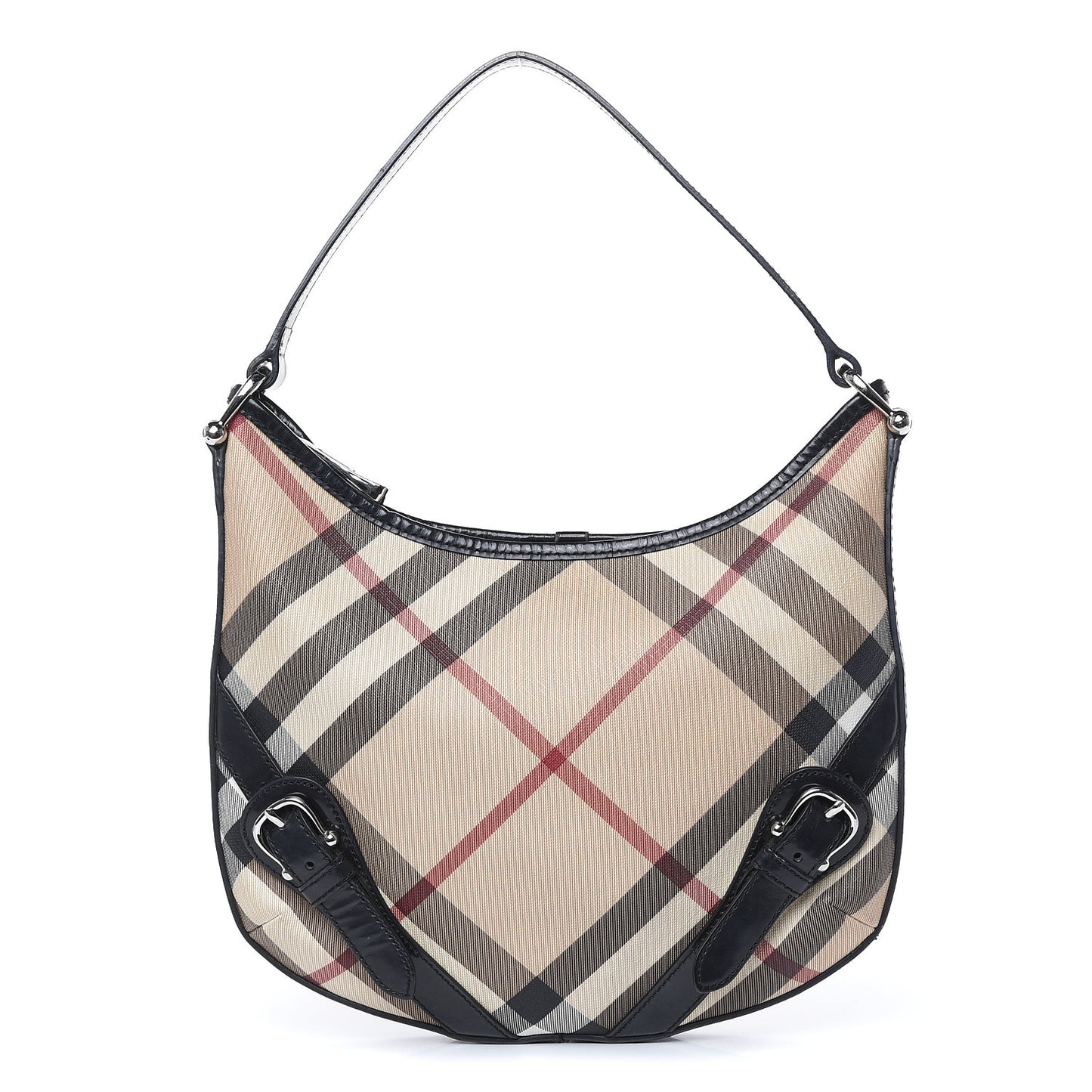 Supernova Check Buckle Hobo Black