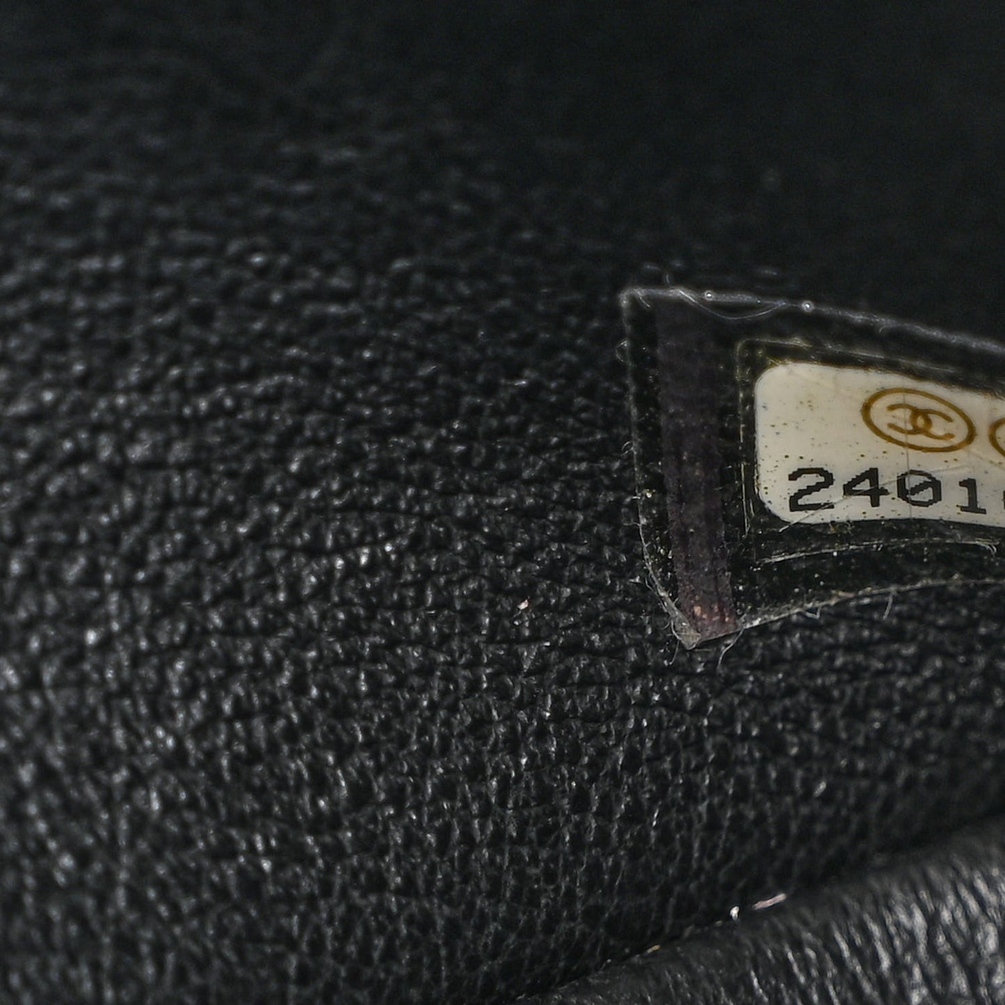 Crumpled Calfskin Quilted Jumbo Double Flap So Black