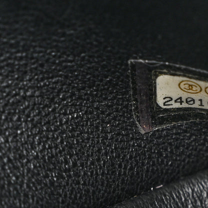 Chanel Crumpled Calfskin Quilted Jumbo Double Flap So Black 7 of 10