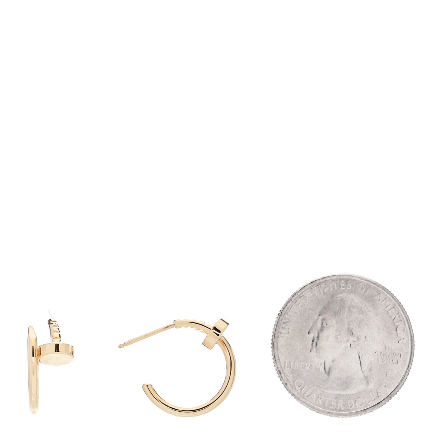 18K Yellow Gold Juste Un Clou Hoop Earrings