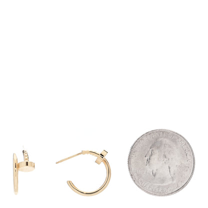 Cartier 18K Yellow Gold Juste Un Clou Hoop Earrings 2 of 5