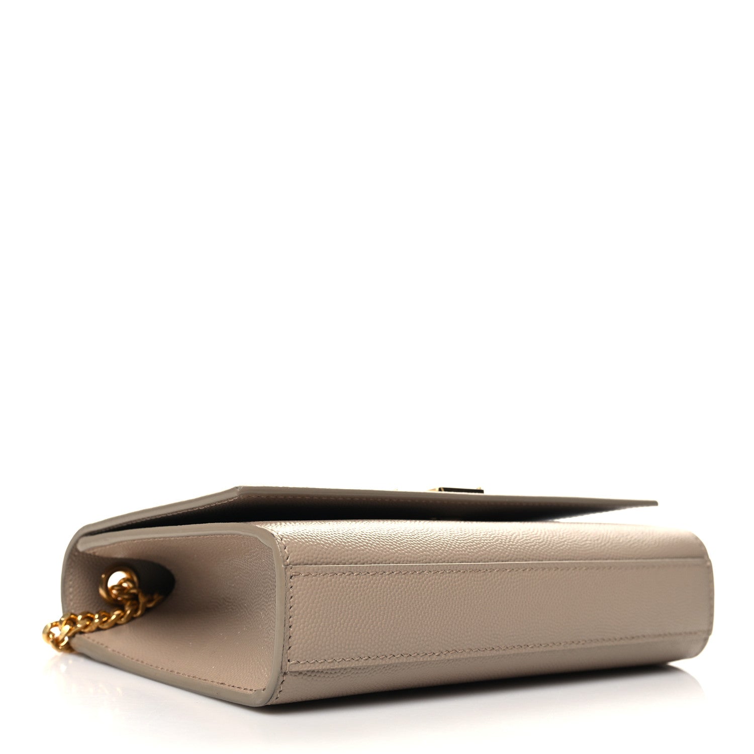 Saint Laurent Grain De Poudre Small Monogram Kate Satchel Dark Beige 5 of 16