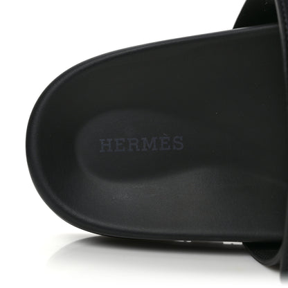 Hermes Calfskin Mens Chypre Sandals 42.5 Black 5 of 7