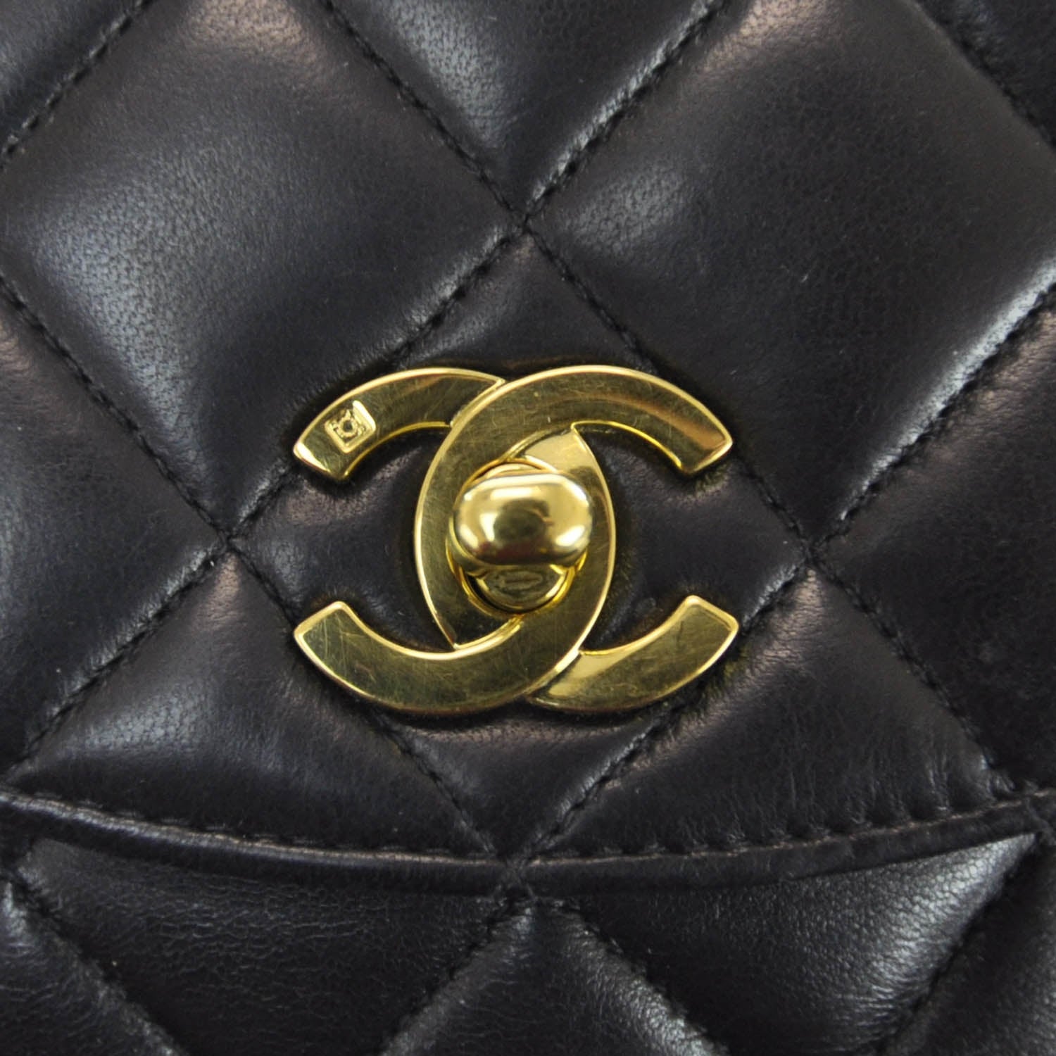 Chanel Lambskin Quilted Backpack Black 5 of 11
