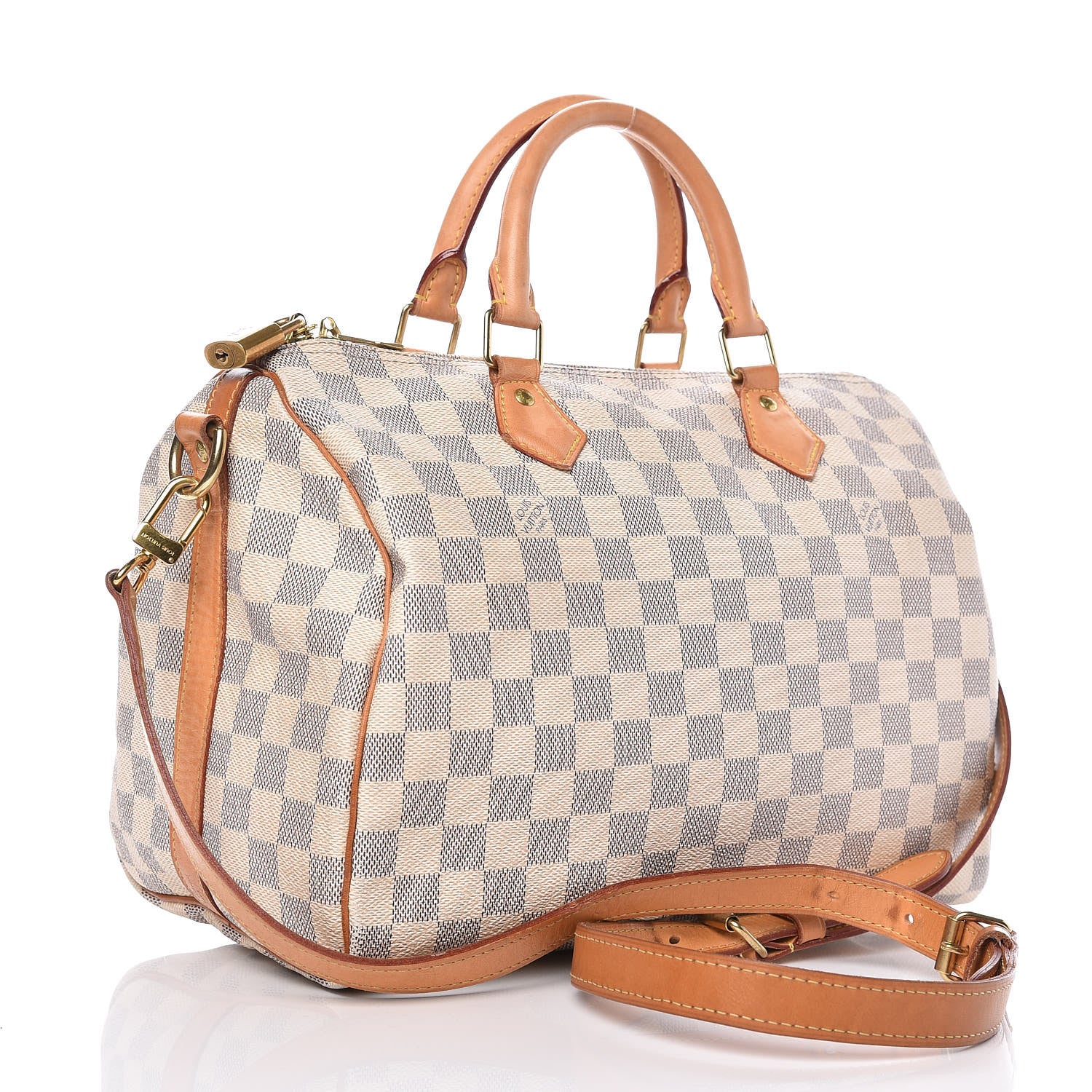 Louis Vuitton Damier Azur Speedy Bandouliere 30 3 of 16