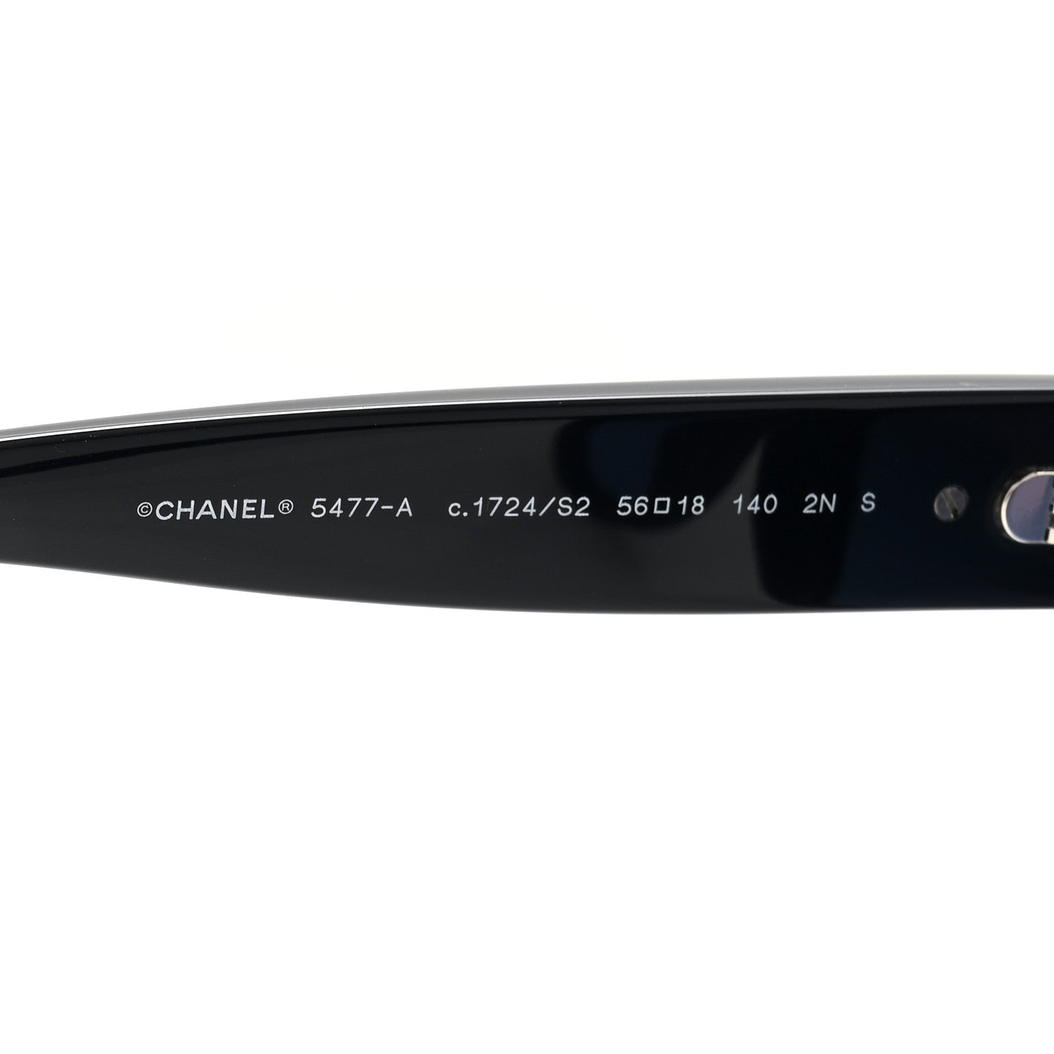 Chanel Acetate Enamel Heart Butterfly Sunglasses 5477-A Black 6 of 7