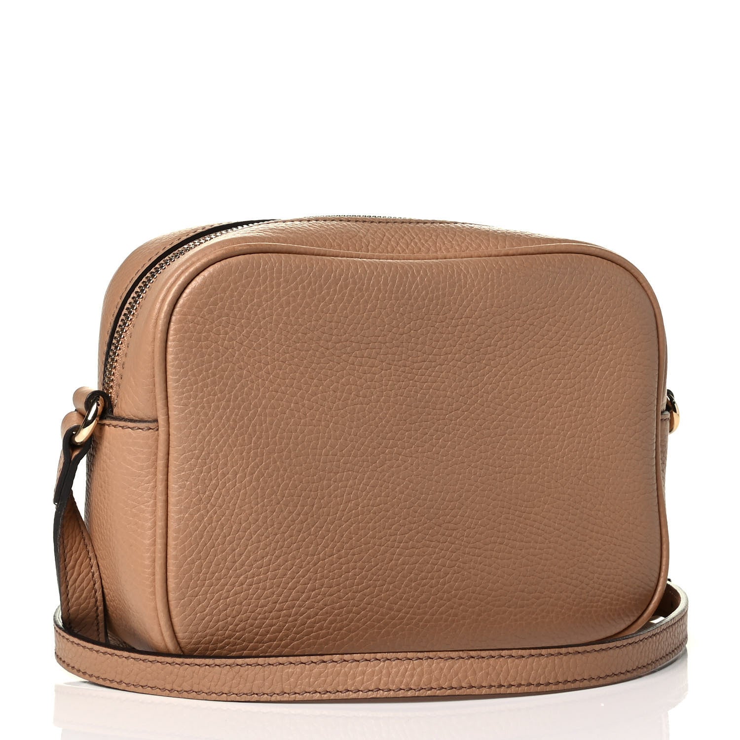 Gucci Pebbled Calfskin Small Soho Disco Bag Camelia 2 of 5