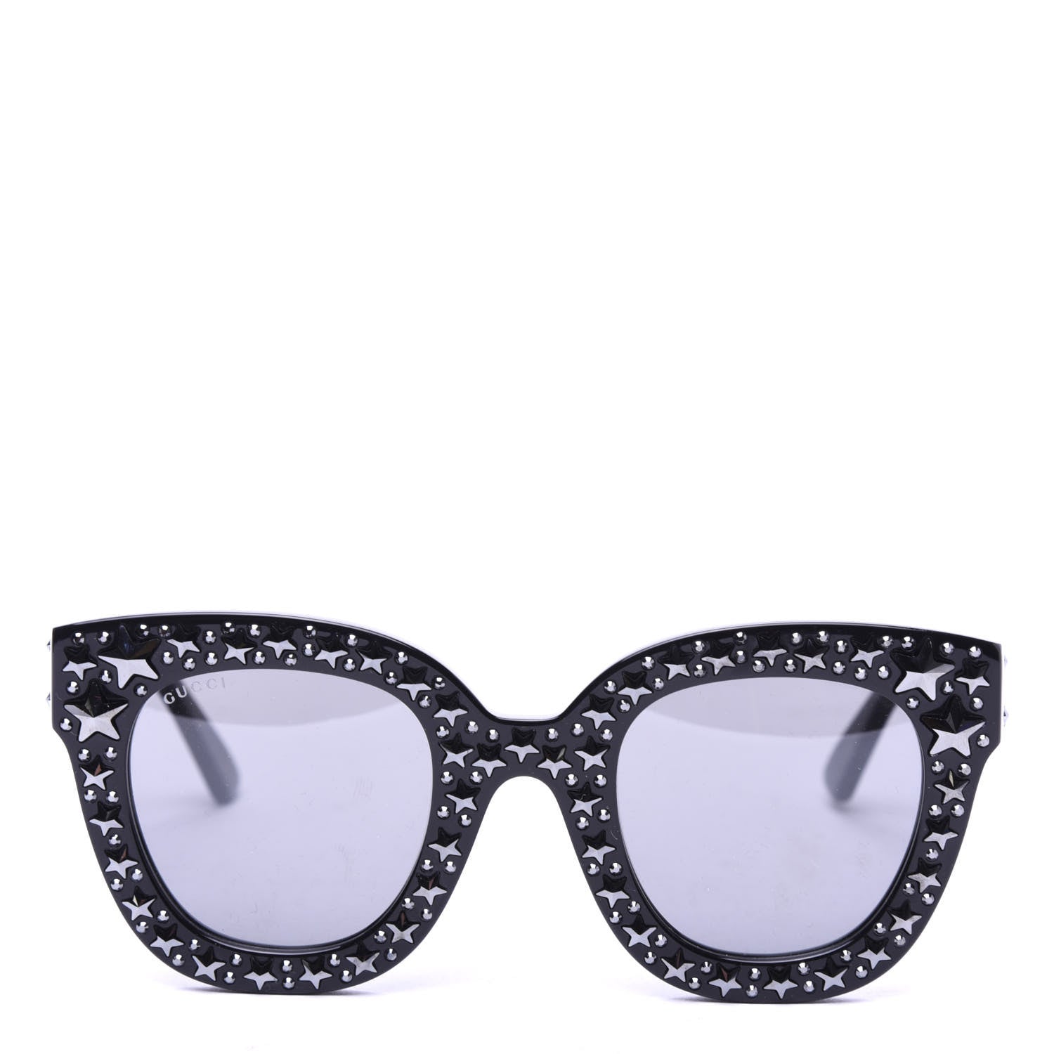 Gucci Acetate Stars Cat Eye Sunglasses GG0116S Black 2 of 7