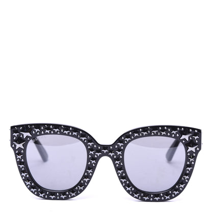 Gucci Acetate Stars Cat Eye Sunglasses GG0116S Black 2 of 7