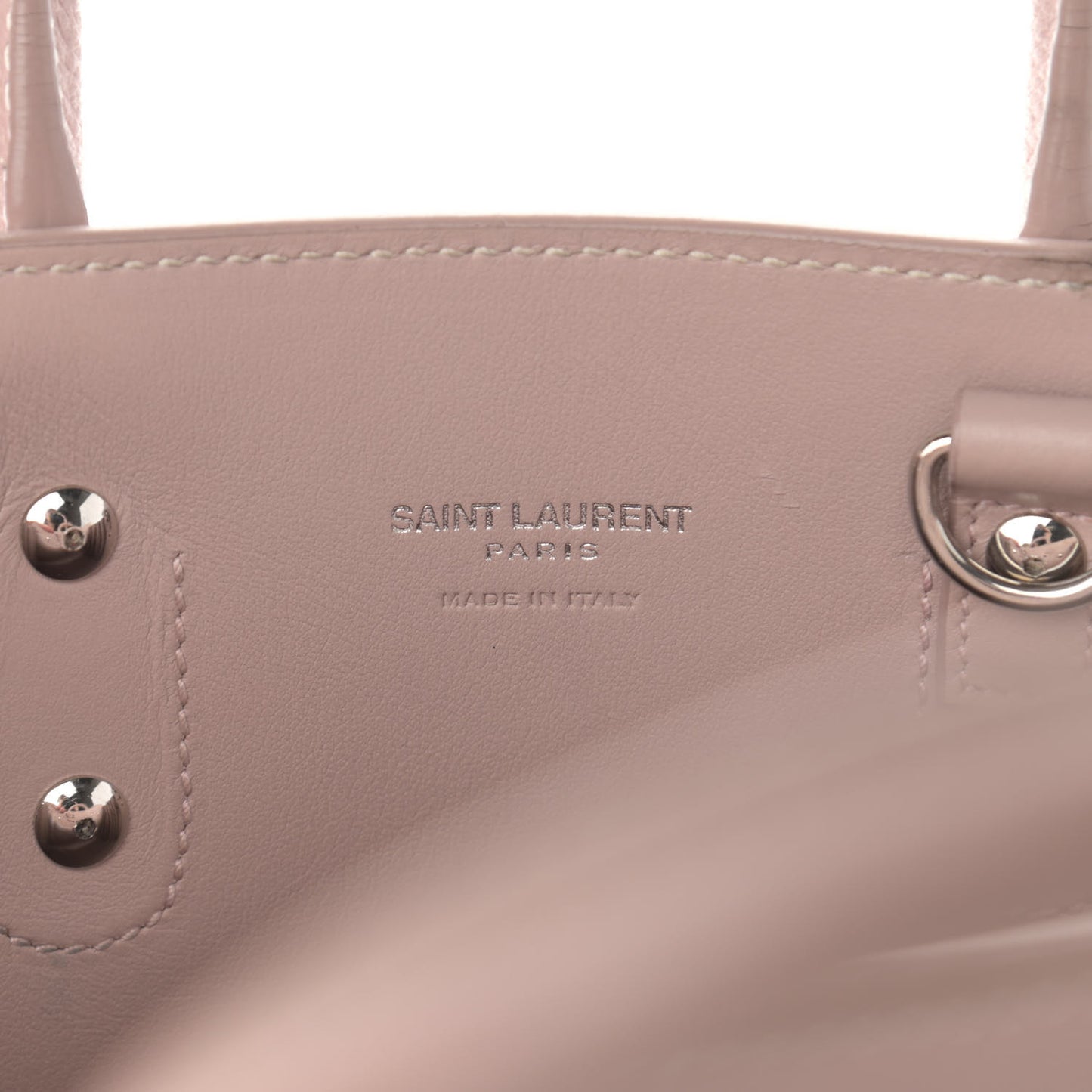 Grained Calfskin Nano Sac De Jour Antique Rose
