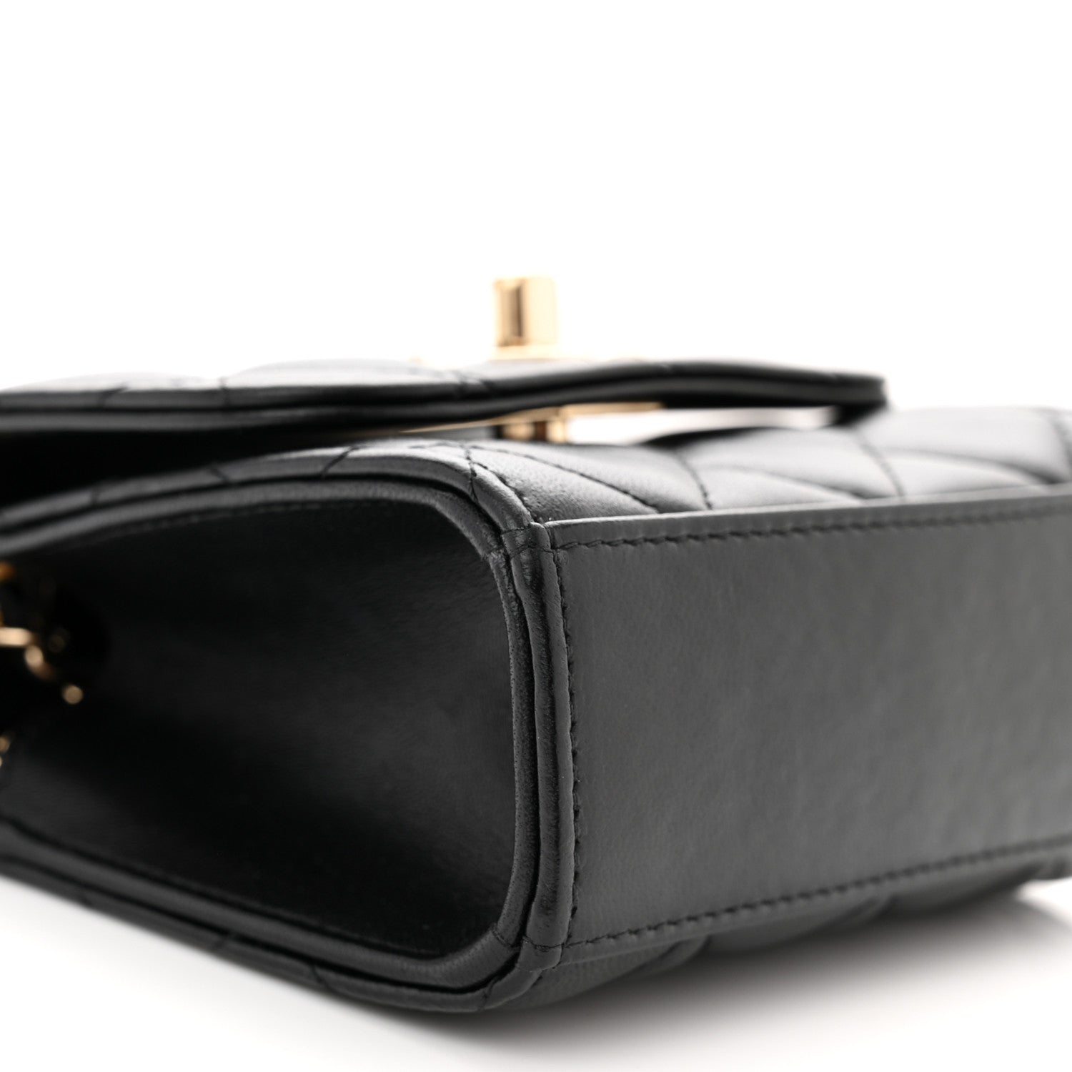 Chanel Lambskin Quilted Mini Trendy CC Chain Wallet Black 9 of 11
