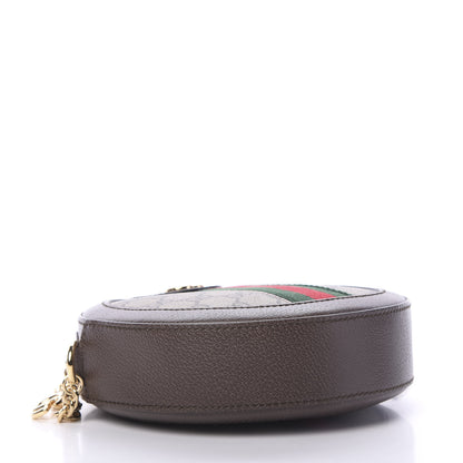 Gucci GG Supreme Monogram Web Mini Ophidia Round Shoulder Bag Brown 3 of 10