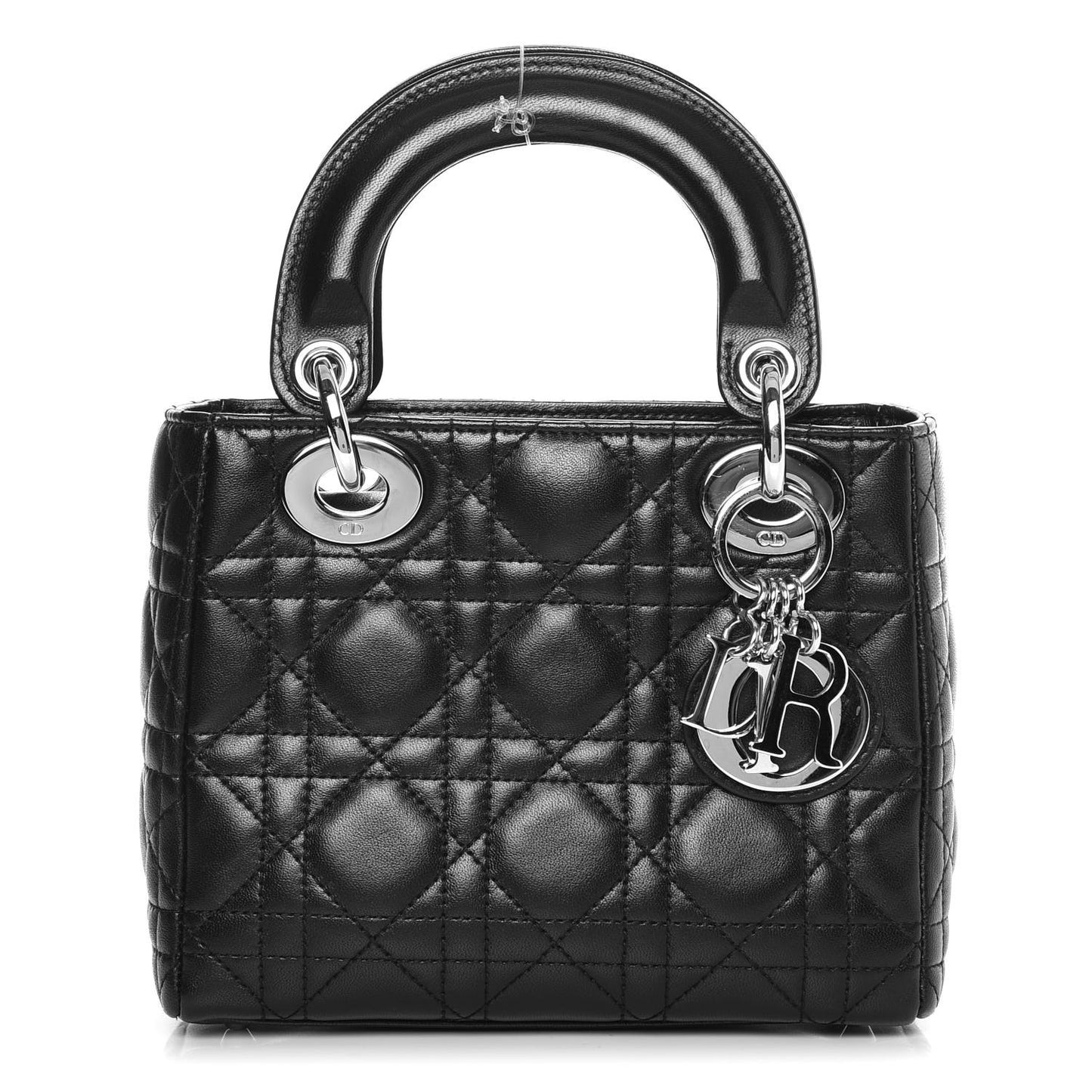 Lambskin Cannage Mini Lady Dior Black