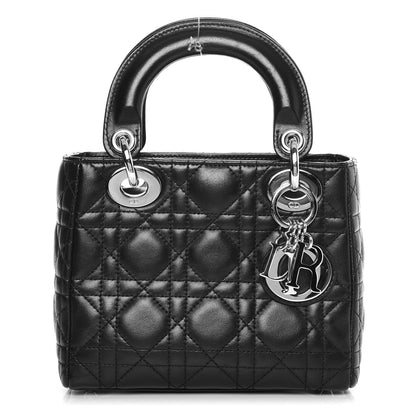Christian Dior Lambskin Cannage Mini Lady Dior Black 1 of 7