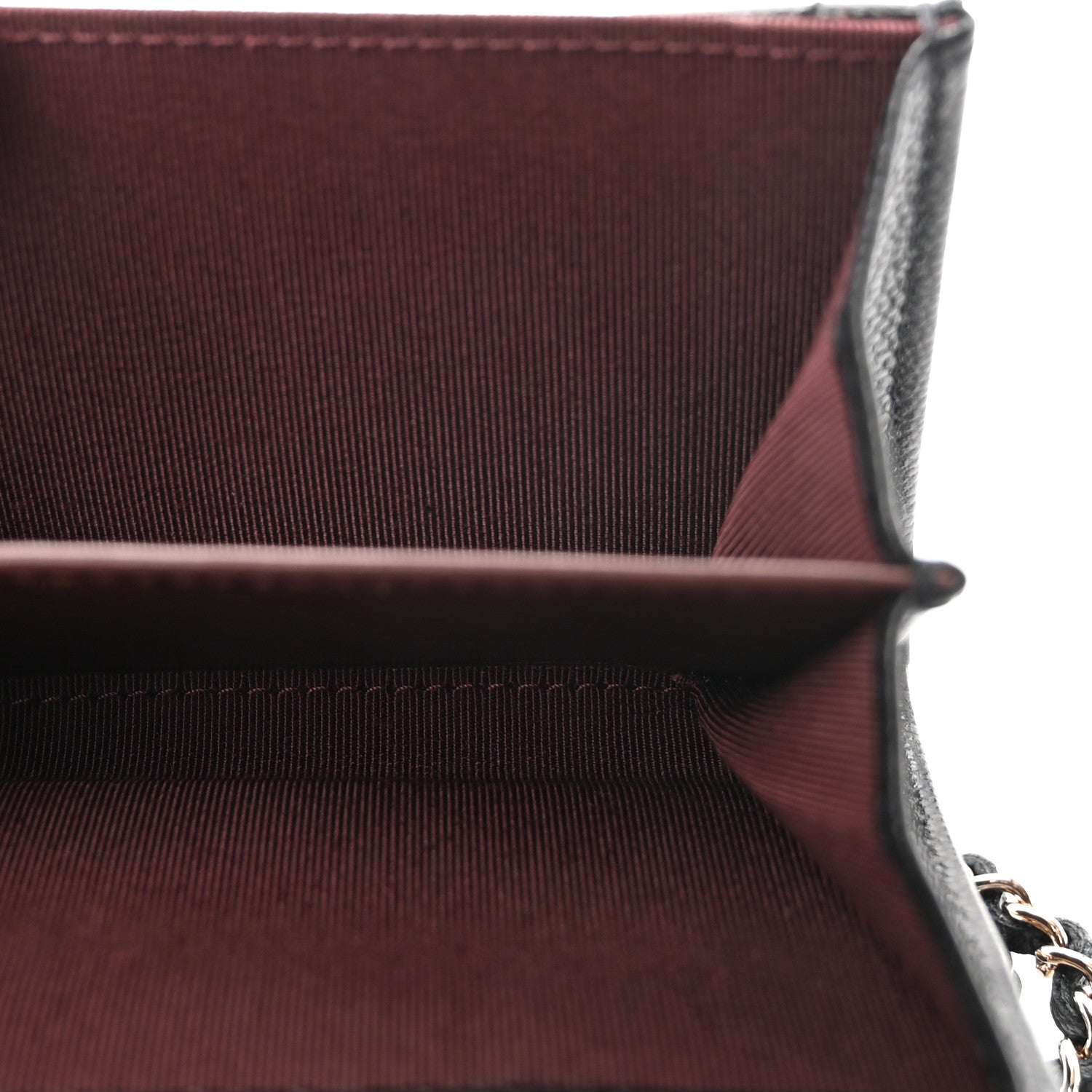 Chanel Caviar Quilted Flap Card Holder On Chain Black 4 of 11