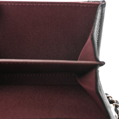 Chanel Caviar Quilted Flap Card Holder On Chain Black 4 of 11