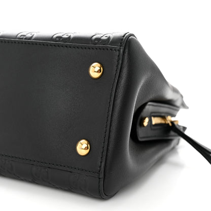 Gucci Guccissima Signature Medium Shoulder Tote Bag Black 10 of 10