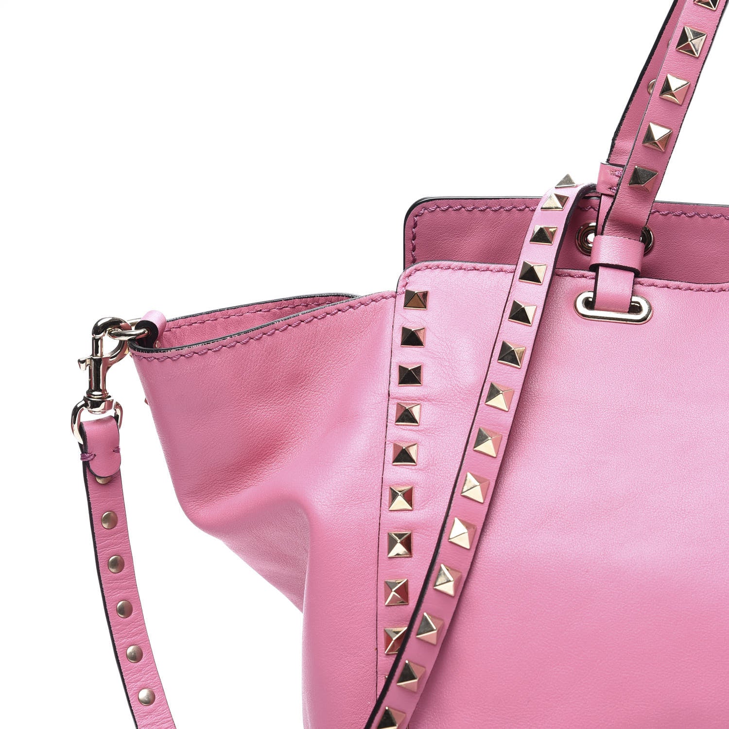 Valentino Garavani Vitello Medium Rockstud Tote Ninphea 11 of 11
