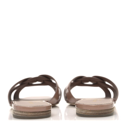 Saint Laurent Patent Tribute 05 Slide Sandals 37 Dark Pink 6 of 11