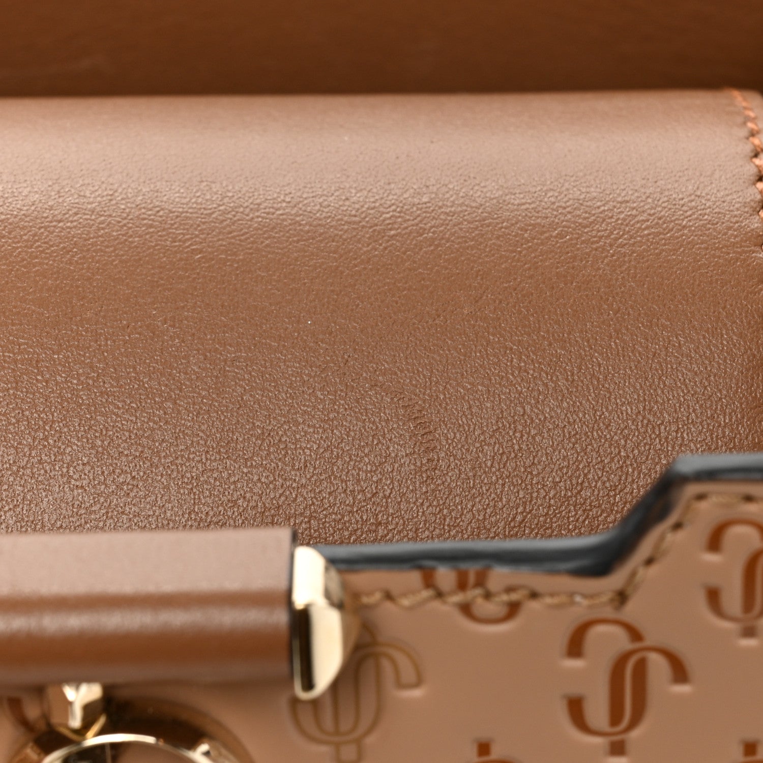 Jimmy Choo Calfskin Medium Varenne Top Handle Satchel Tan 12 of 12