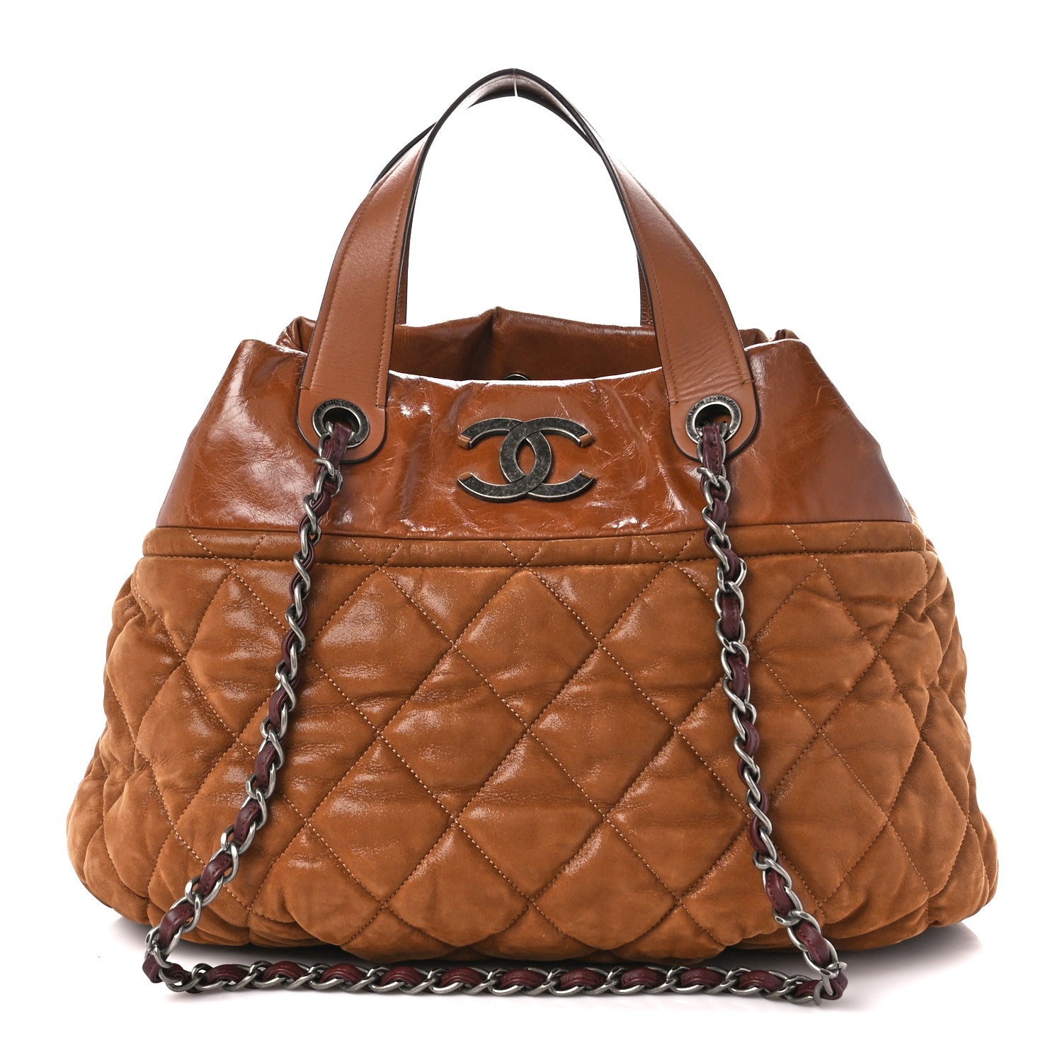 Chanel Iridescent Calfskin Large In The Mix Tote Light Brown 1 of 10