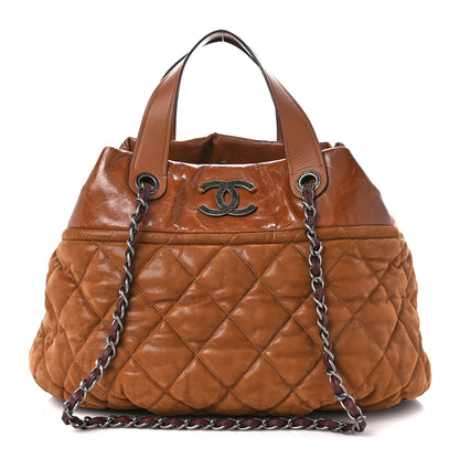 Chanel Iridescent Calfskin Large In The Mix Tote Light Brown 1 of 10