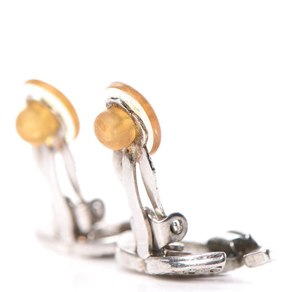 Chanel CC Clip On Earrings Silver 4 of 4