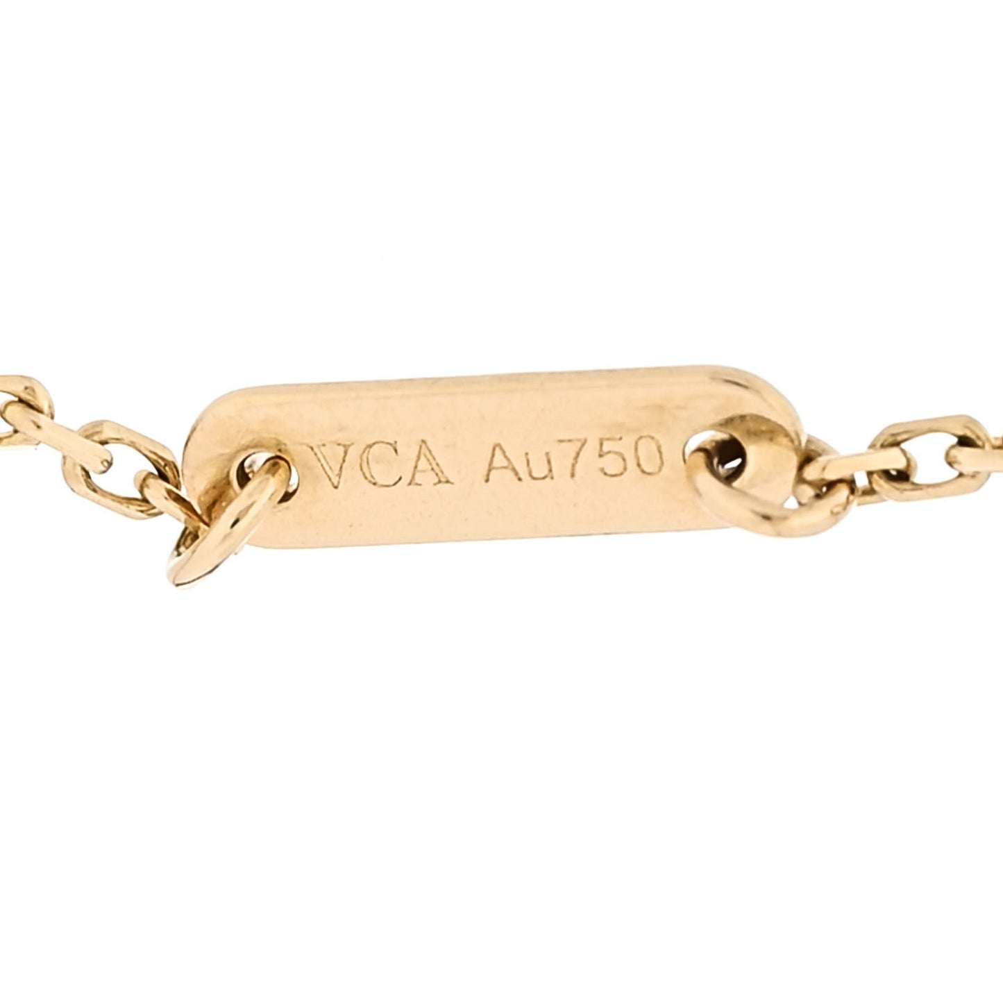 18K Yellow Gold Mother of Pearl Sweet Alhambra Bracelet