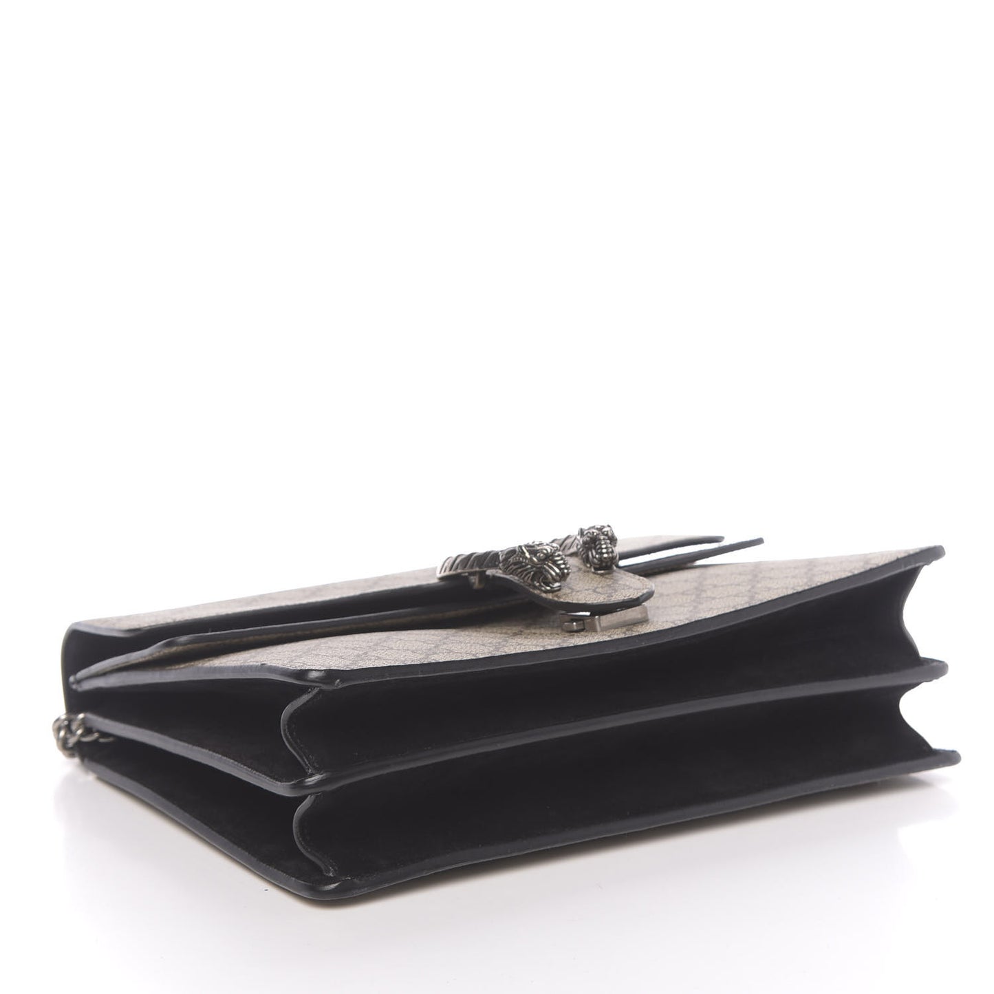 GG Supreme Monogram Medium Dionysus Shoulder Bag Black