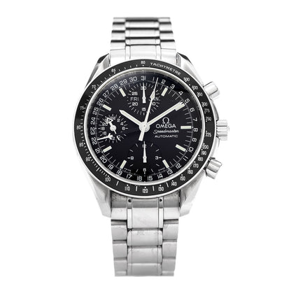 Omega Stainless Steel 39mm Speedmaster Day-Date Chronograph Automatic Watch Black 3520.50 1 of 5