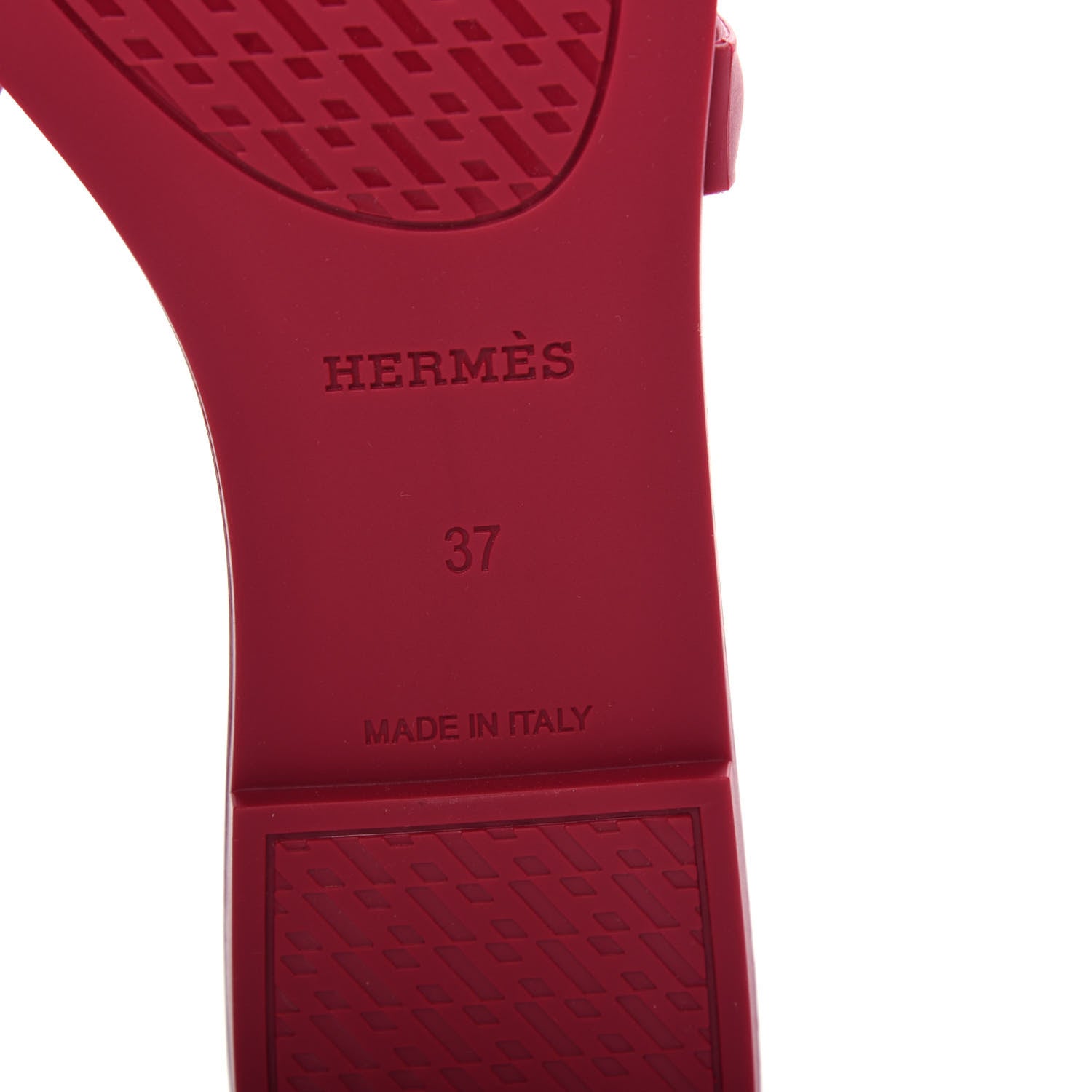 Hermes Rubber Aloha Sandals 37 Rose Baie 9 of 11