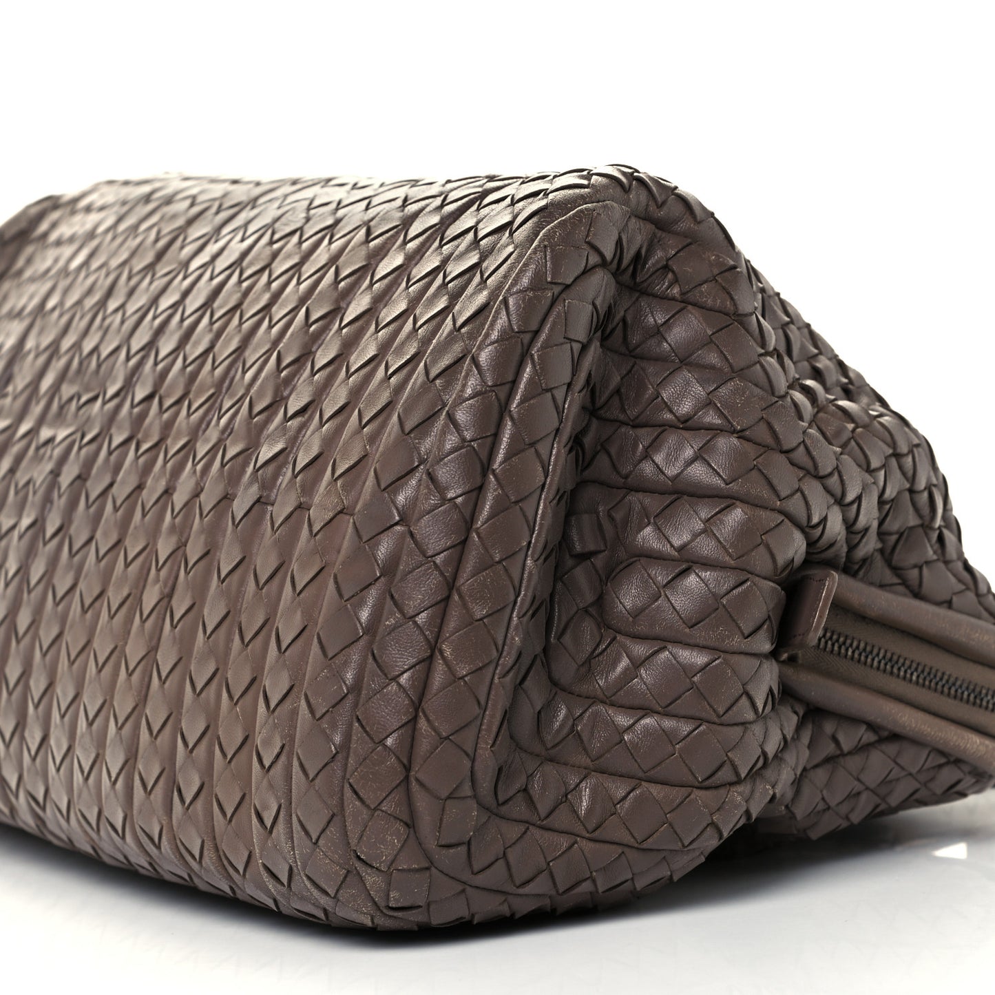 Nappa Intrecciato New Bond Satchel Ebano