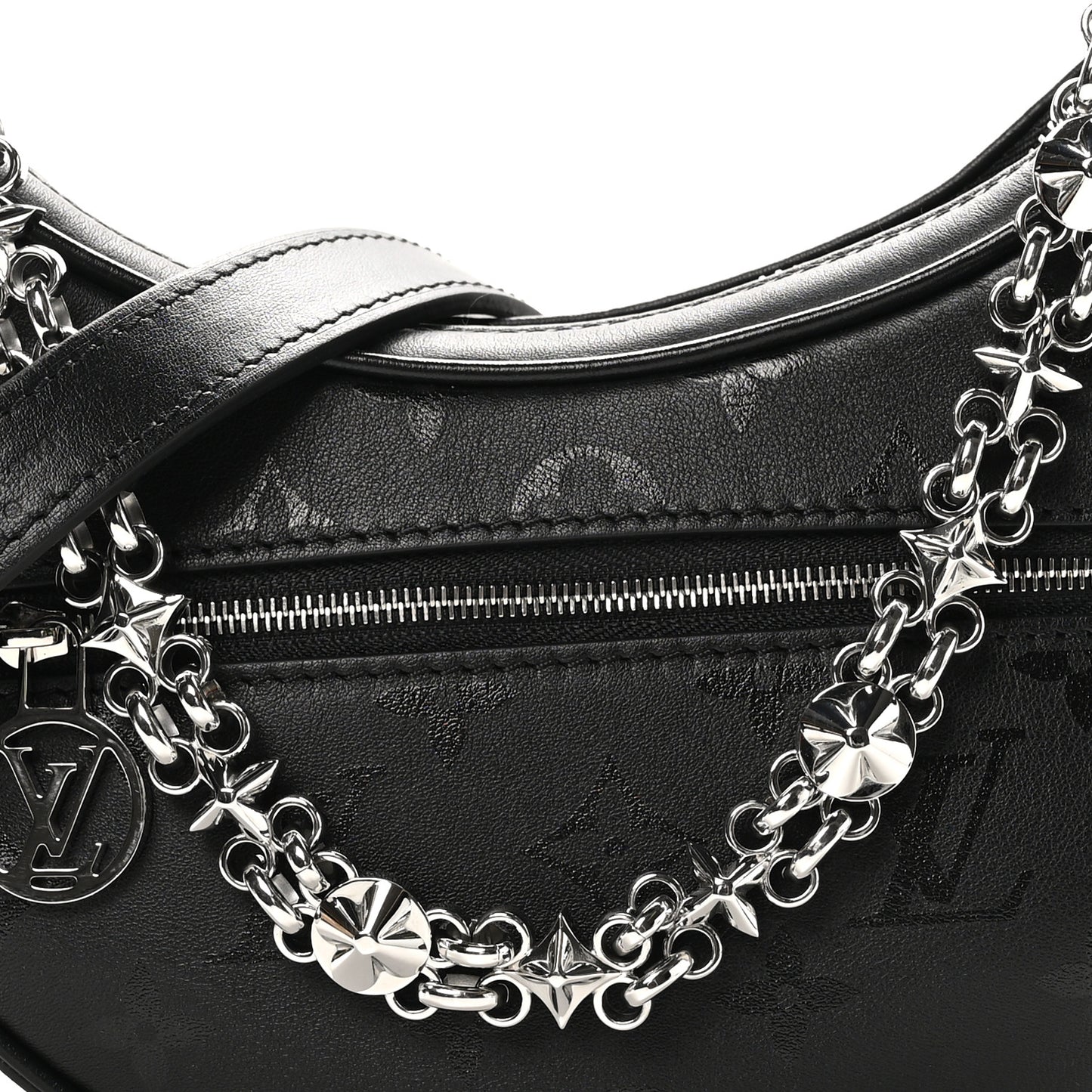 Calfskin Monogram Loop H27 Black