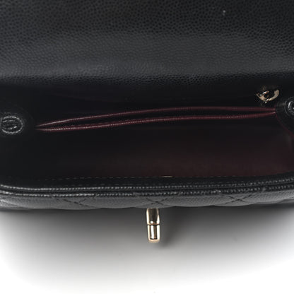 Chanel Caviar Quilted Extra Mini Coco Handle Flap Black 5 of 9