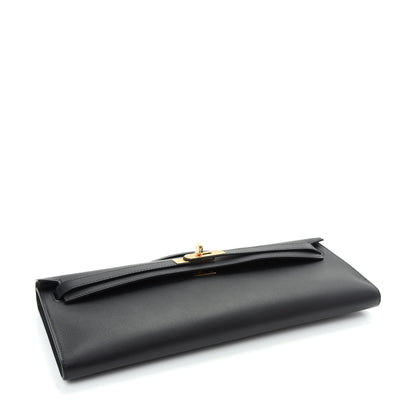 Hermes Swift Kelly Cut Clutch Pochette Black 4 of 8