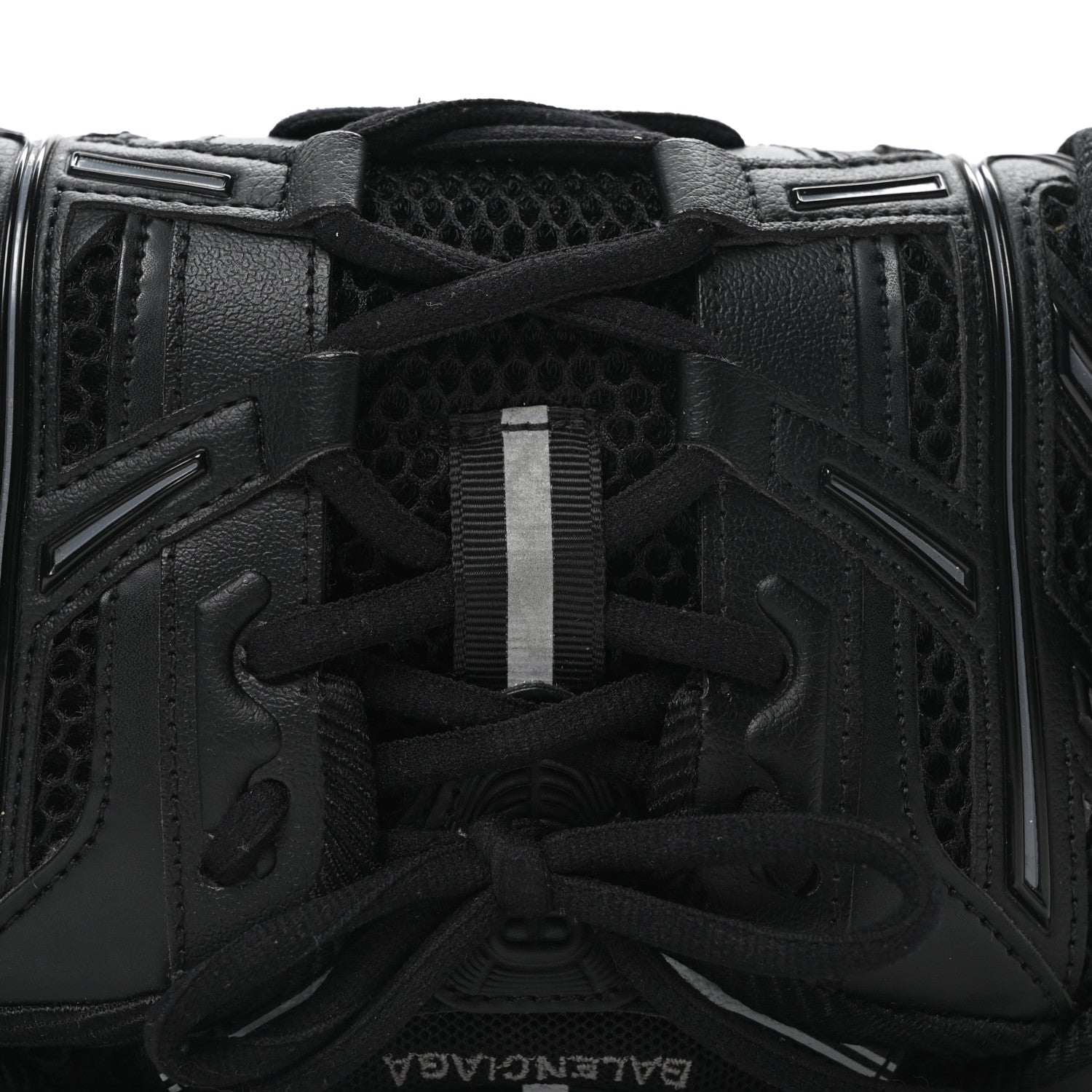 Balenciaga Faux Calfskin Fabric Sneakerhead Phone Crossbody Bag Black 7 of 9