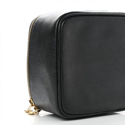 Chanel Caviar CC Vanity Cosmetic Case Black 8 of 9