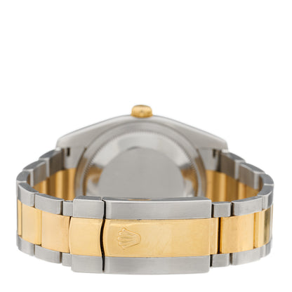 Rolex Stainless Steel 18K Yellow Gold Diamond 36mm Oyster Perpetual Datejust Watch Champagne 116233 3 of 5