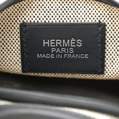 Hermes Canvas Swift Arcon Ecru Black 7 of 12
