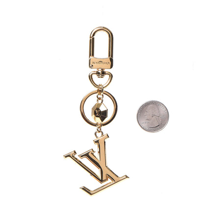 Louis Vuitton LV Facettes Bag Charm Key Holder Gold 2 of 6