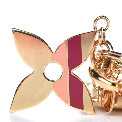 Louis Vuitton Stripes Flowers Bag Charm 4 of 5